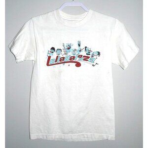 White LOLLAPALOOZA 2009 cotton T Shirt Adult size XS HAS MANY STAINS